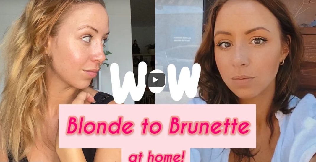 Going from blonde hair to brunette using protein filler