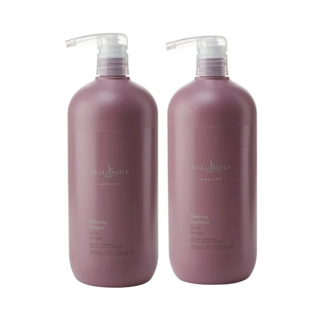 Image of Neal & Wolf Shampoo & Conditioner 950ml Set - Volumising Shampoo &amp; Conditioner