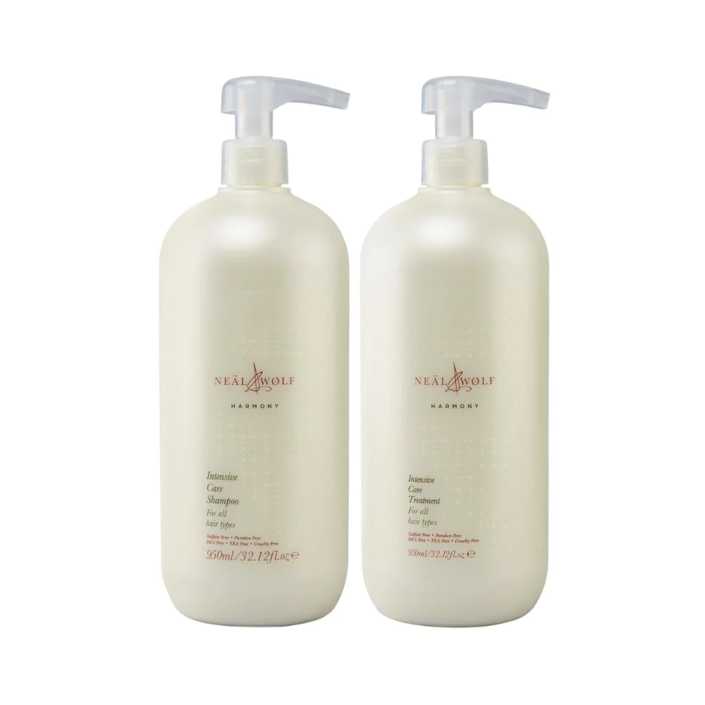 Image of Neal & Wolf Shampoo & Conditioner 950ml Set - Intensive Care Shampoo &amp; Treatment