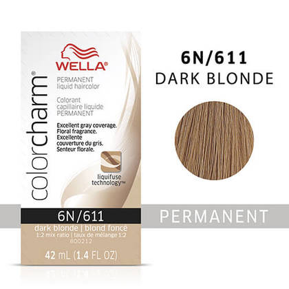 Wella Color Charm 6N Dark Blonde Permanent Hair Dye