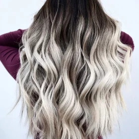 Root melt platinum hair