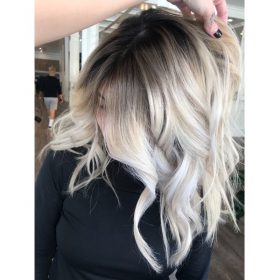 Root melt platinum hair