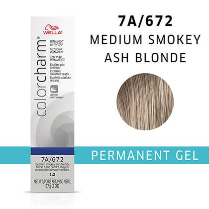 Wella Color Charm Permanent Gel 7A Medium Smokey Ash Blonde hair colour