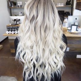 platinum hair colour extensions