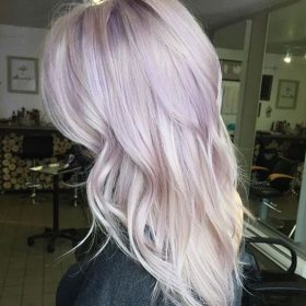 platinum lavender hair colour