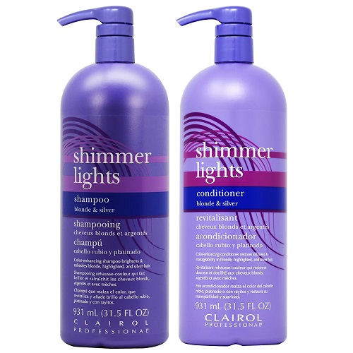 Image of Clairol Shimmer Lights Shampoo & Conditioner - Shampoo &amp; Conditioner, 931 ml, 1 Shampoo &amp; Conditioner