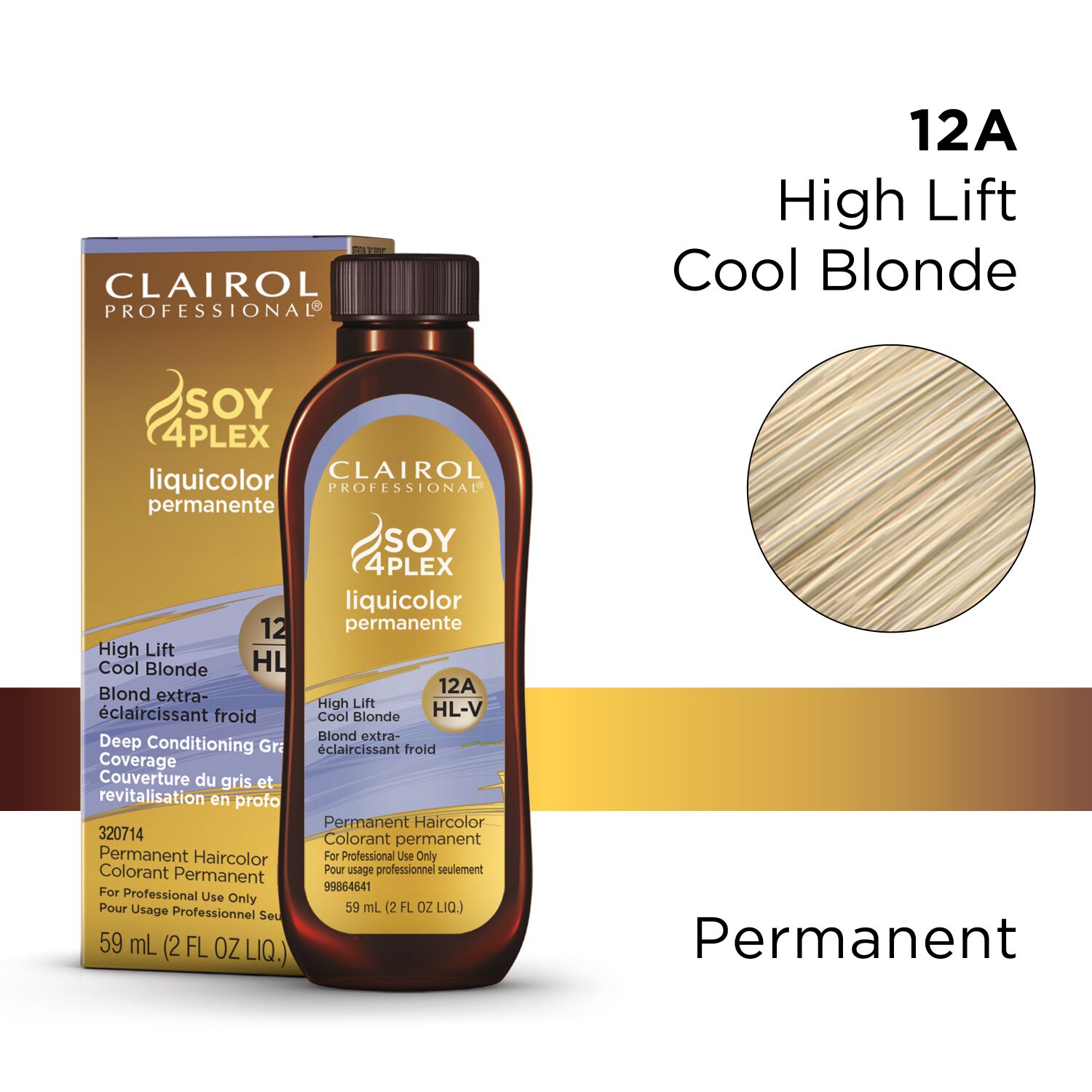 Clairol Soy4Plex 12A High Lift Cool Blonde Hair Dye