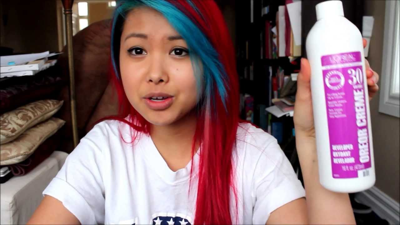 How To Dye Your Hair Red And Blue