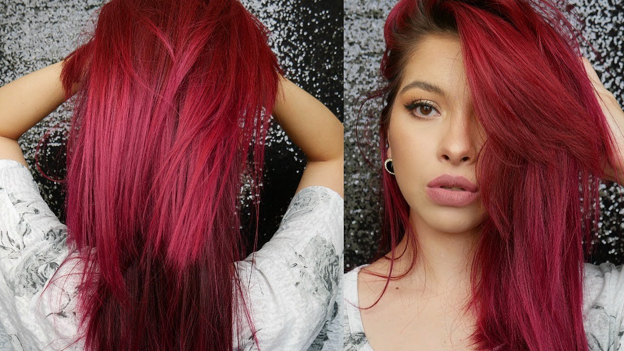 How To Maintain Magenta Burgundy Red Hair & Keep It Healthy