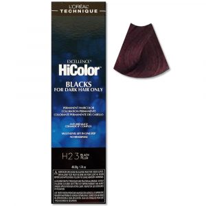 L’Oreal Excellence HiColor Blacks for Dark Hair Only H23 BLACK PLUM