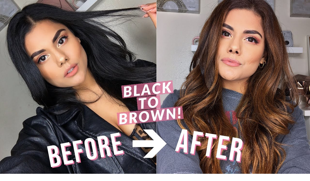 Black To Brown Hair Without Using Bleach