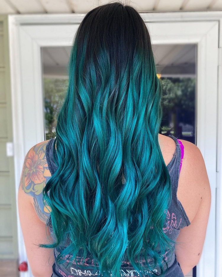 How To Do Teal Hair With Wella Paints Teal Hair Dye