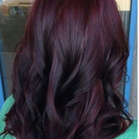 Black cherry hair colour