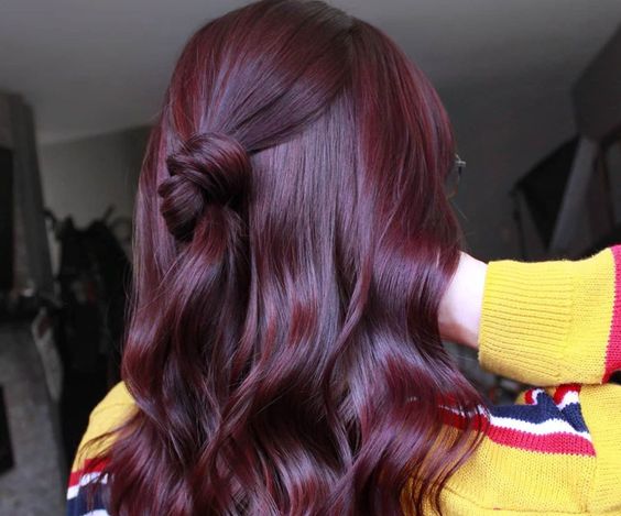 dark cherry red color