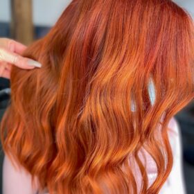 red copper trending hair