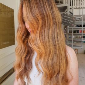 soft copper hair