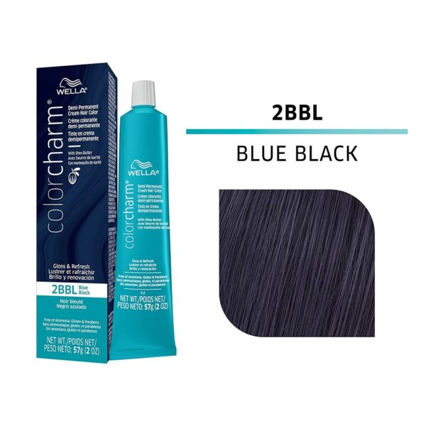 Wella Color Charm 2BBL Blue Black DemiPermanent Hair Dye
