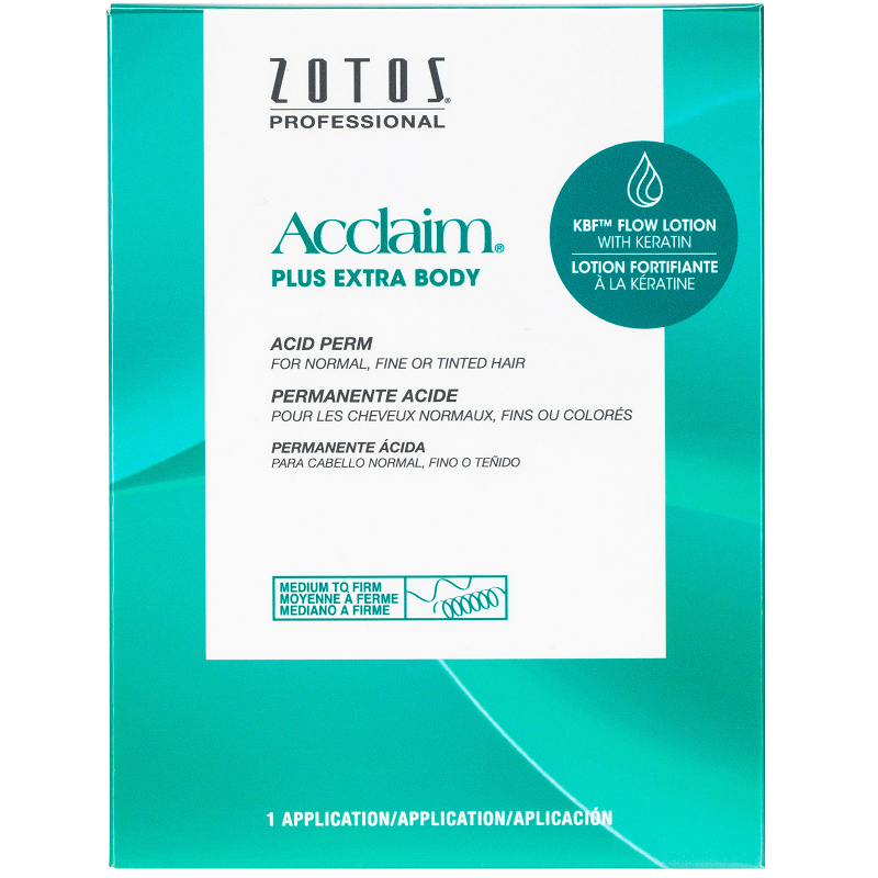Zotos Acclaim Plus Extra Body Acid Hair Perm for Normal, Fine or Tinted Hair