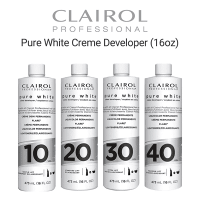 Clariol Pure White Creme Developer 20, 30 and 40 Volume 16oz