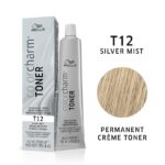 WELLA colorcharm T12 Silver Mist Brass Neutralizing Permanent Crème Toner